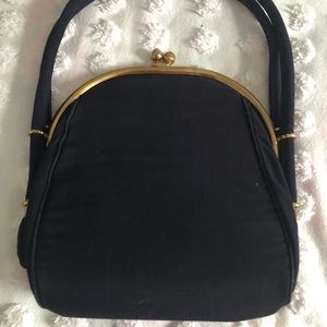 Navy blue bag.
